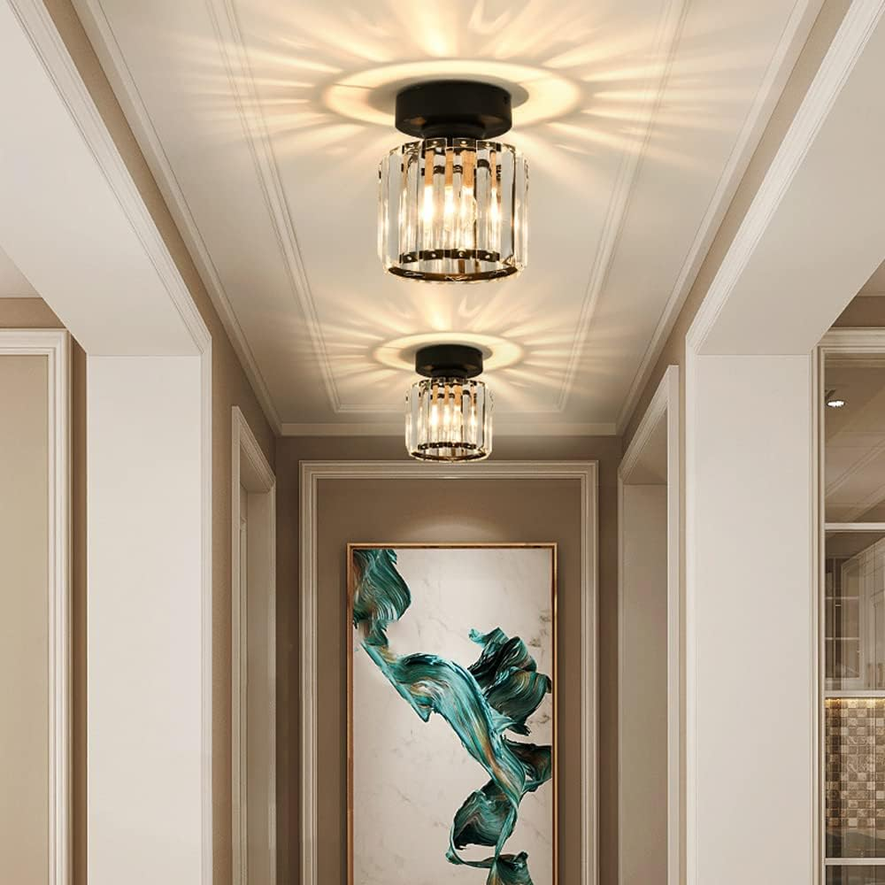 Luxe Kristallen Plafondlamp – Modern Design & Sprankelende Verlichting