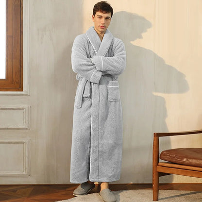 Luxe Winterbadjas met Omslagkraag – Ultiem Comfort en Warmte