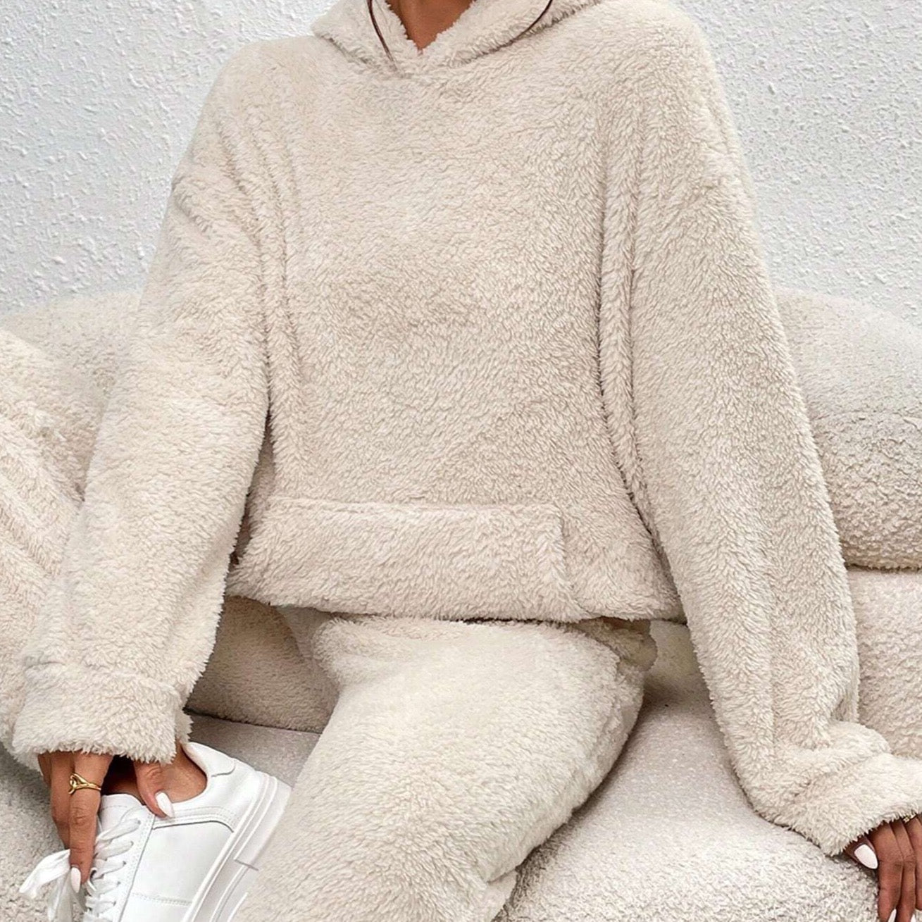 Sienna Teddy Loungewear Set – Warm, Zacht & Stijlvol