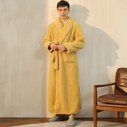 Luxe Winterbadjas met Omslagkraag – Ultiem Comfort en Warmte