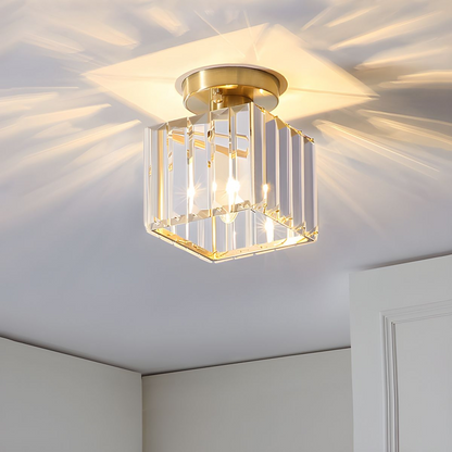 Luxe Kristallen Plafondlamp – Modern Design & Sprankelende Verlichting