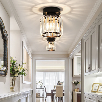 Luxe Kristallen Plafondlamp – Modern Design & Sprankelende Verlichting