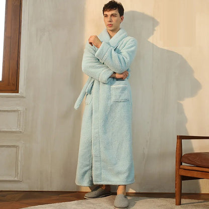 Luxe Winterbadjas met Omslagkraag – Ultiem Comfort en Warmte