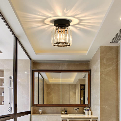 Luxe Kristallen Plafondlamp – Modern Design & Sprankelende Verlichting