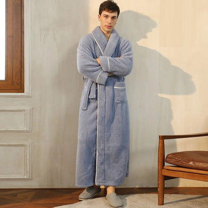 Luxe Winterbadjas met Omslagkraag – Ultiem Comfort en Warmte