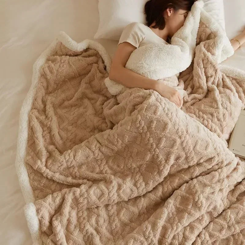 Luxe Winterdeken van Lamswol en Fleece – WarmWool
