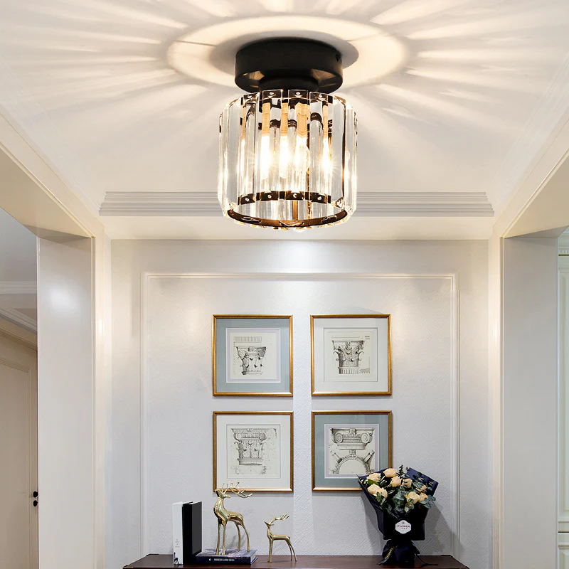 Luxe Kristallen Plafondlamp – Modern Design & Sprankelende Verlichting