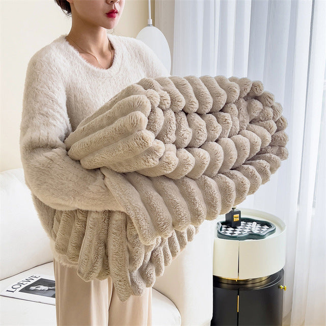 CozyHaven Luxe Pluche Deken – Ultiem Comfort & Warmte