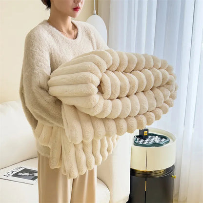 CozyHaven Luxe Pluche Deken – Ultiem Comfort & Warmte