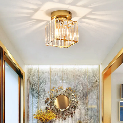 Luxe Kristallen Plafondlamp – Modern Design & Sprankelende Verlichting