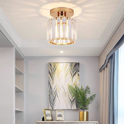 Luxe Kristallen Plafondlamp – Modern Design & Sprankelende Verlichting
