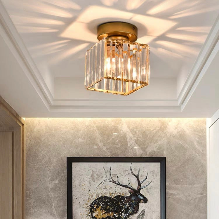 Luxe Kristallen Plafondlamp – Modern Design & Sprankelende Verlichting