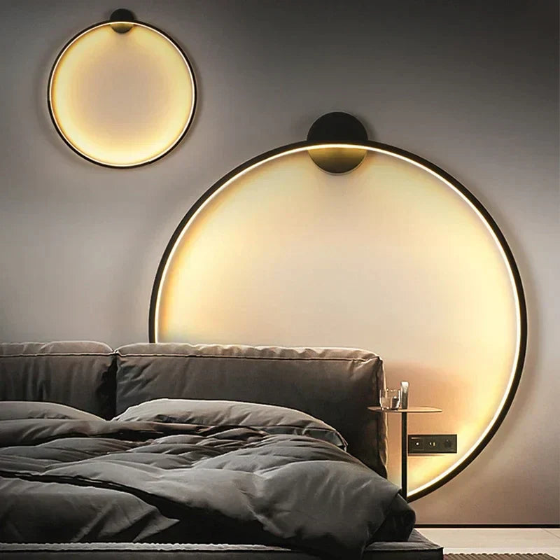 LumaGlow – Stijlvolle Ronde LED Wandlamp voor een Modern Interieur