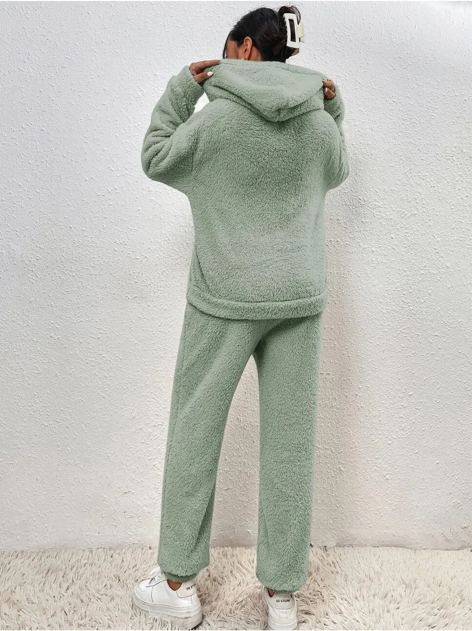 Sienna Teddy Loungewear Set – Warm, Zacht & Stijlvol