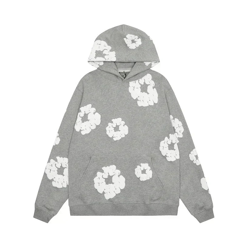 FloralFit Gebloemd Hoodie Trainingspak voor man en vrouw- Comfortabel en Stijlvol
