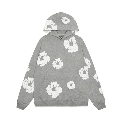 FloralFit Gebloemd Hoodie Trainingspak voor man en vrouw- Comfortabel en Stijlvol