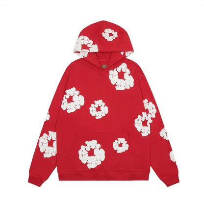 FloralFit Gebloemd Hoodie Trainingspak voor man en vrouw- Comfortabel en Stijlvol