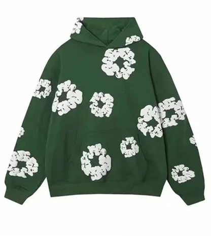 FloralFit Gebloemd Hoodie Trainingspak voor man en vrouw- Comfortabel en Stijlvol
