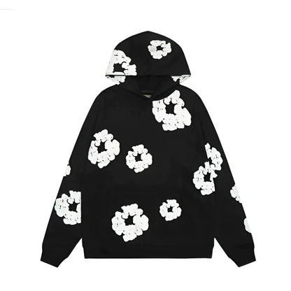 FloralFit Gebloemd Hoodie Trainingspak voor man en vrouw- Comfortabel en Stijlvol