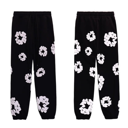 FloralFit Gebloemd Hoodie Trainingspak voor man en vrouw- Comfortabel en Stijlvol