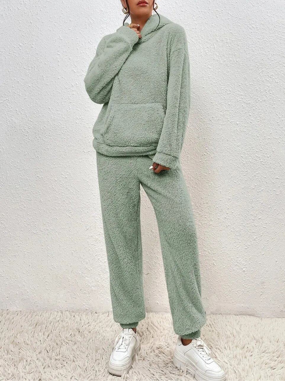 Sienna Teddy Loungewear Set – Warm, Zacht & Stijlvol