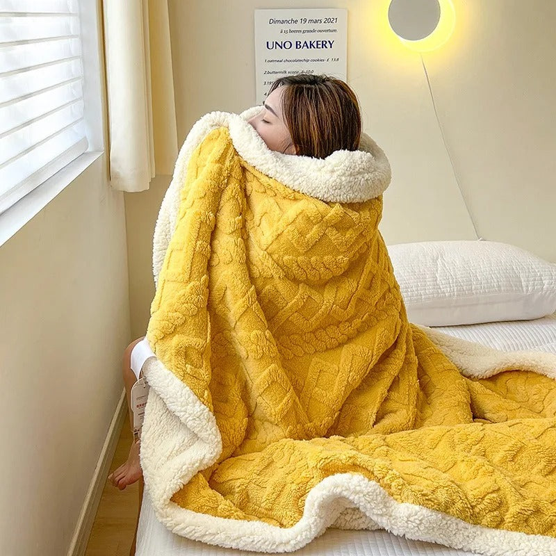 Luxe Winterdeken van Lamswol en Fleece – WarmWool