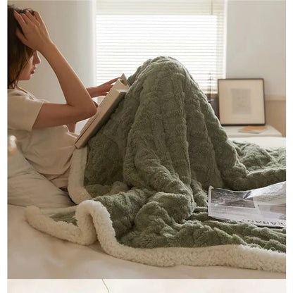 Luxe Winterdeken van Lamswol en Fleece – WarmWool